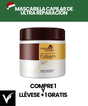 Mascarilla Capilar de Colageno y Maca 500 ml - Navidad: Compra 1 Y Llévate +1 Gratis Hoy