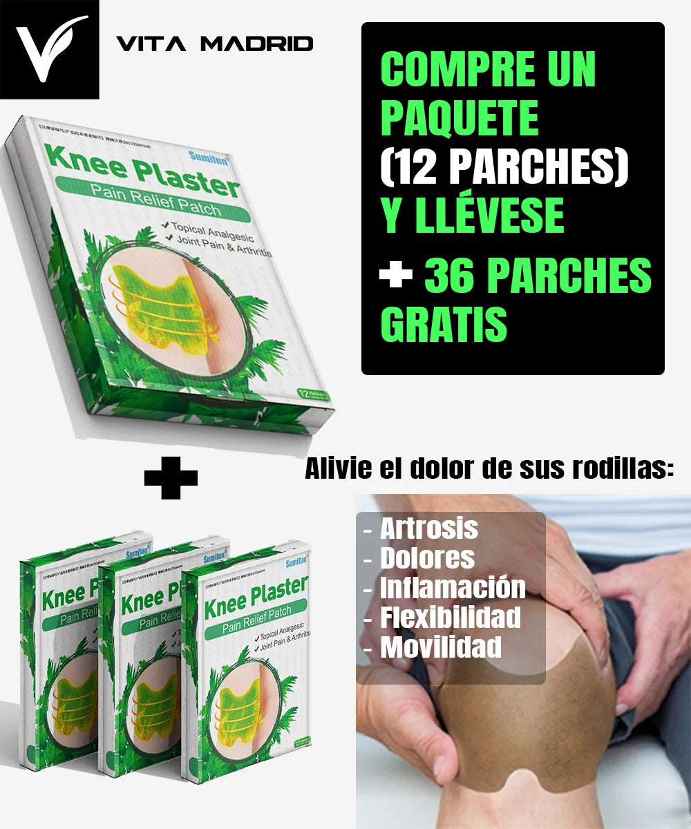 Parches analgésicos naturales para las rodillas - Compra 1 paquete y llévate + 3 gratis
